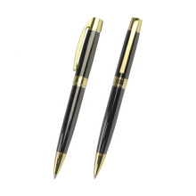 Luxus Heavy Pen Black Ink Business Geschenk Golden Metalic Ball Stift mit kundenspezifischem Logo